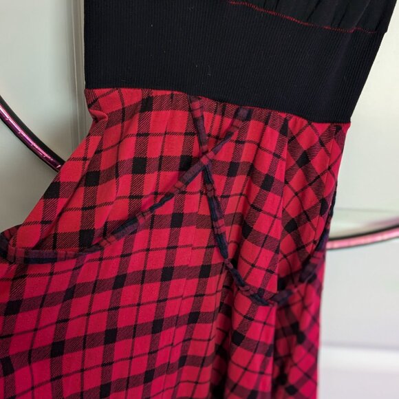 Upcycled Goth Vampie Dress - Picture 3 of 9